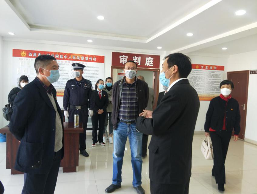 2月25日上午,西昌市委政法委督查组由市委常委,政法委书记罗正权带队
